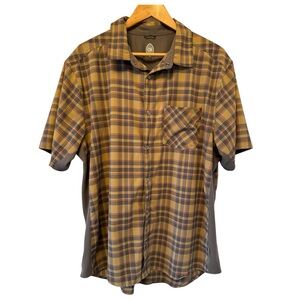 Club Ride Apparel Detour Shirt in Khaki Cayenne Plaid - XL